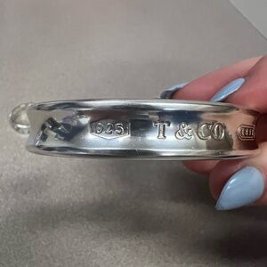 Genuine Tiffany and Co cuff bracelet and ring set. Sterling 925